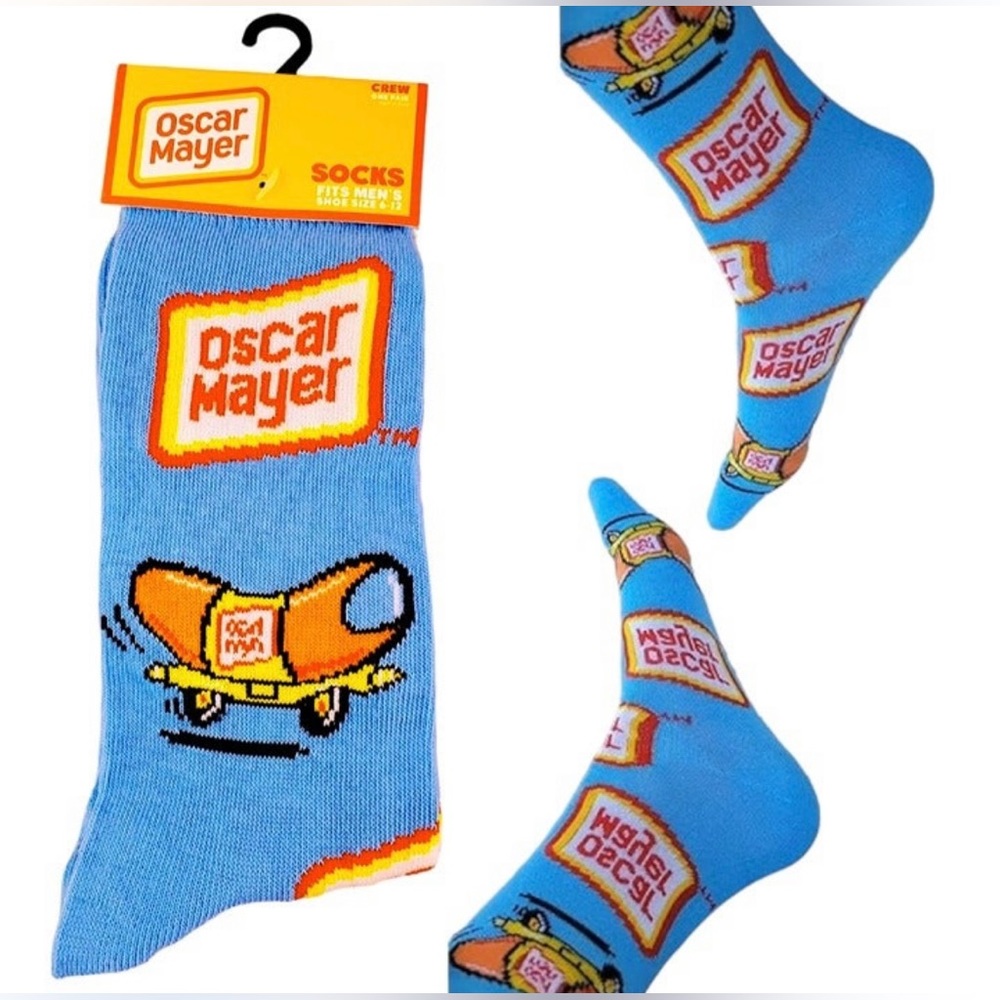 NWT Oscar Meyer Weiner Mobile Fun Novelty Socks